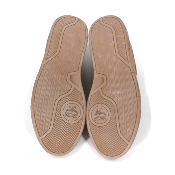 MCM Terrain Visetos Croissant Brown Low Top Logo Leather Sneakers 42 NEW Shoes main image 6